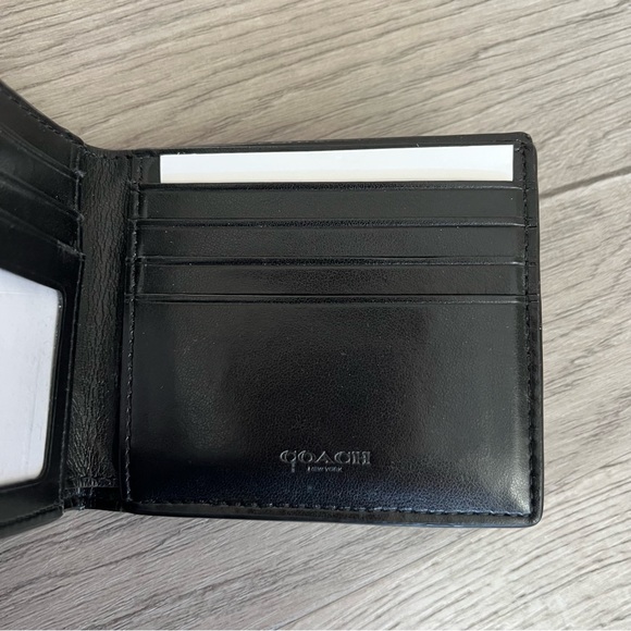 Coach Signature Canvas Wallet - Mens - charcoal - black - Picture 3 of 6